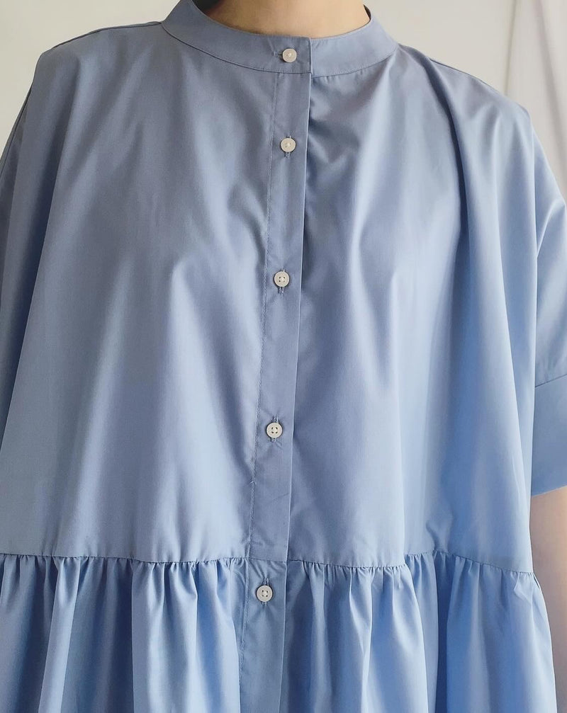 WIDE DESIGN DRESS 'MIIA' in Saxe