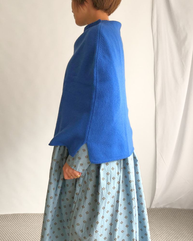 Shepherd Knit Cape in Blue Shepherd Knit Cape in Blue