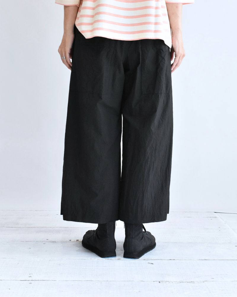 Easy Wide Pants in Black – D/d | Sulfur-Dyed Cotton