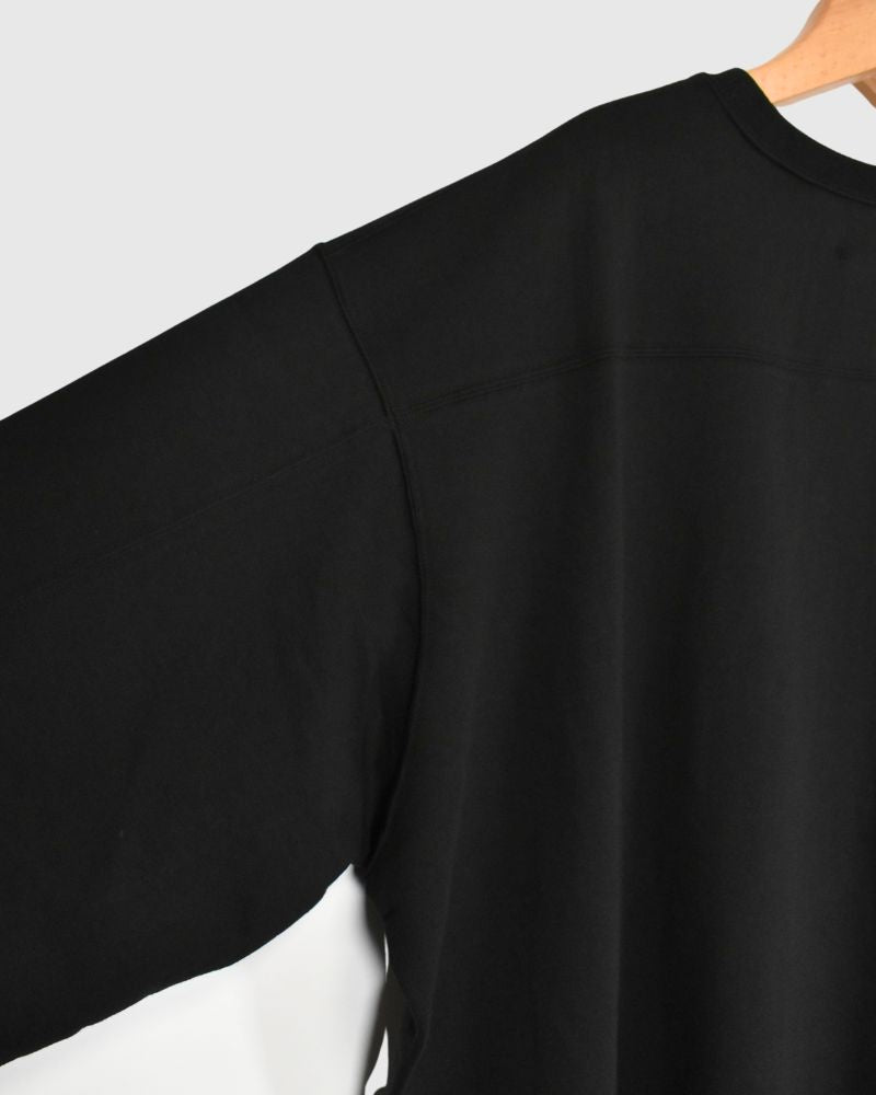 ABBY High Gauge Sweat Pullover in Black