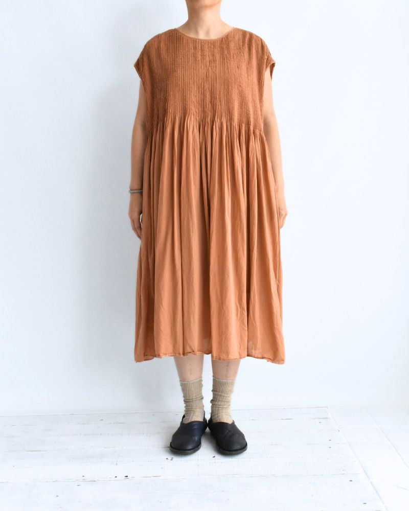 maison de soil Women's Overdyed 80s Organic Cotton Voile Pintuck