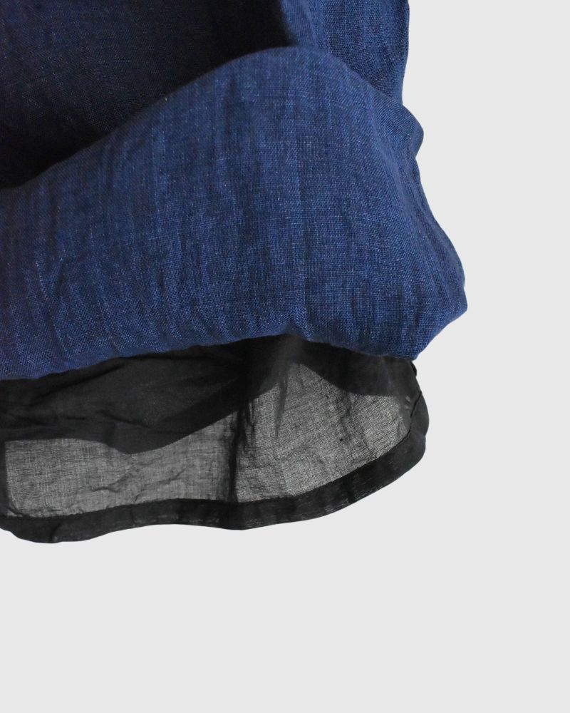 Indigo Linen Pants in Blue