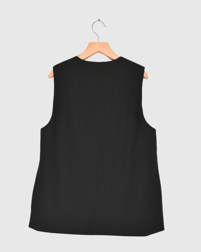 Padded Vest / short in Black