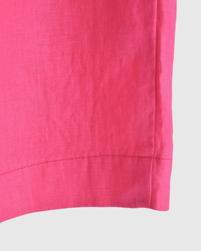 Colored Linen Pants in Pink
