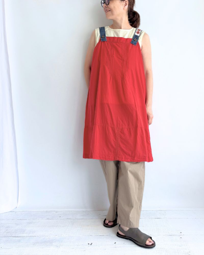 Lawn Dress in Red