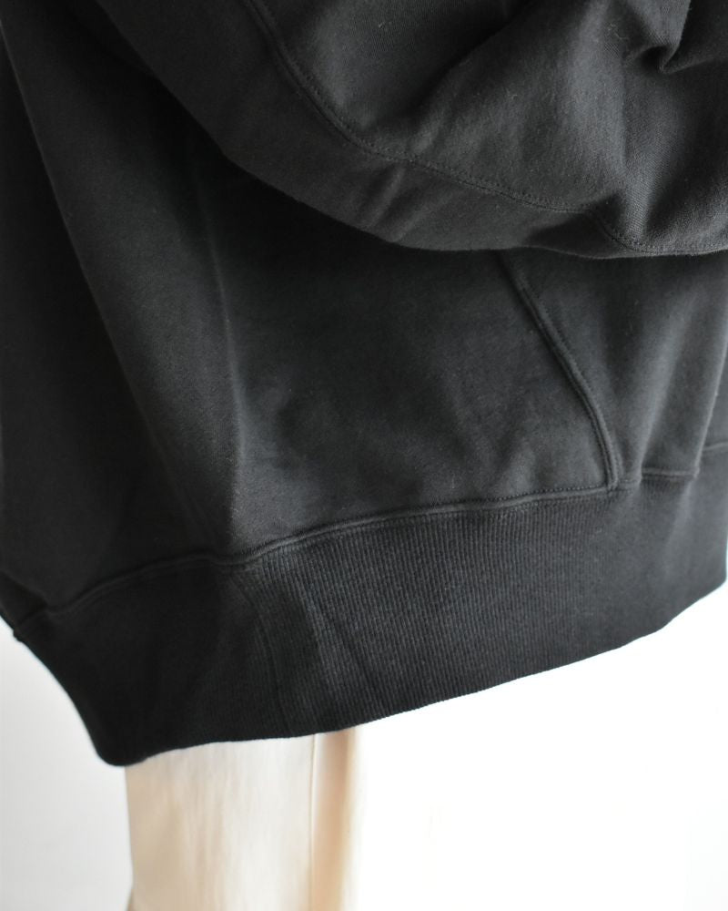ABBY High Gauge Sweat Pullover in Black