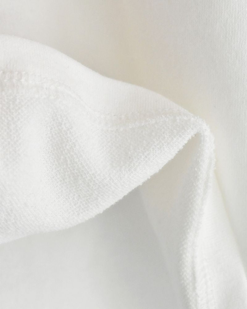 Strong twist jersey fleece JUST SIZE T-SHIRTS in White