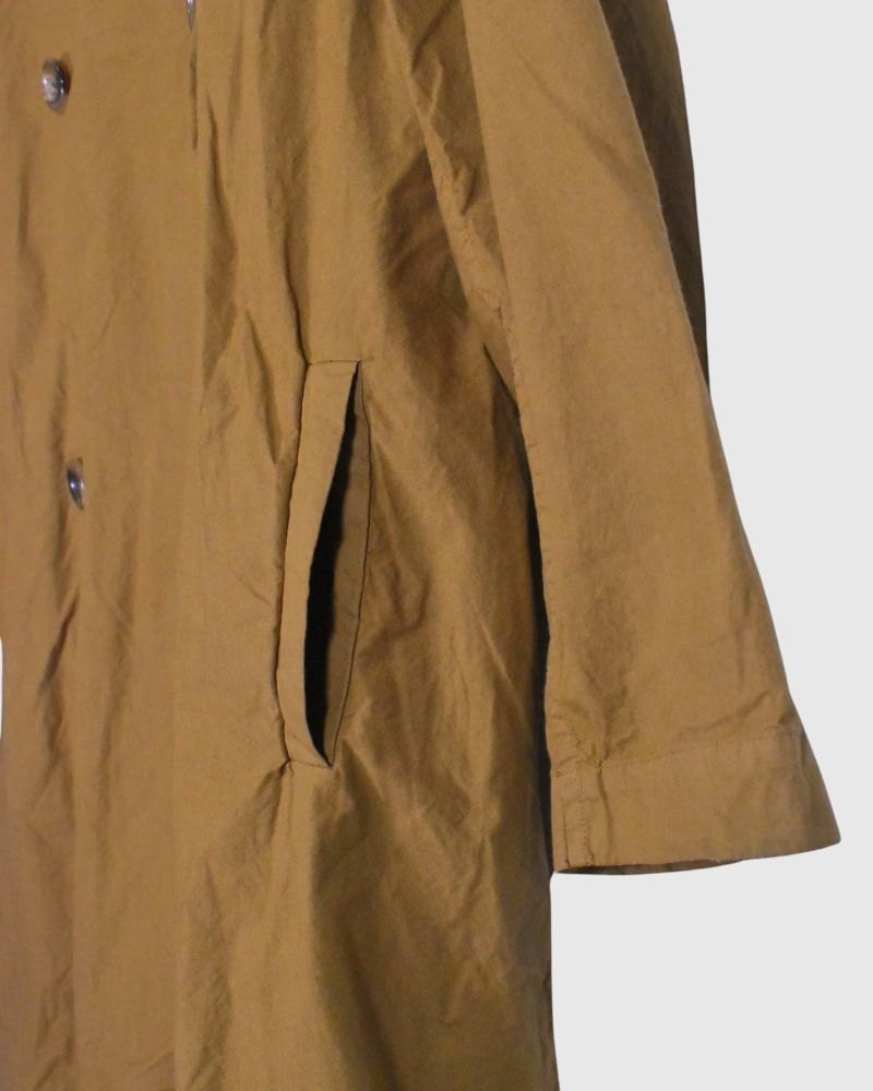 Double Button Coat in Brown