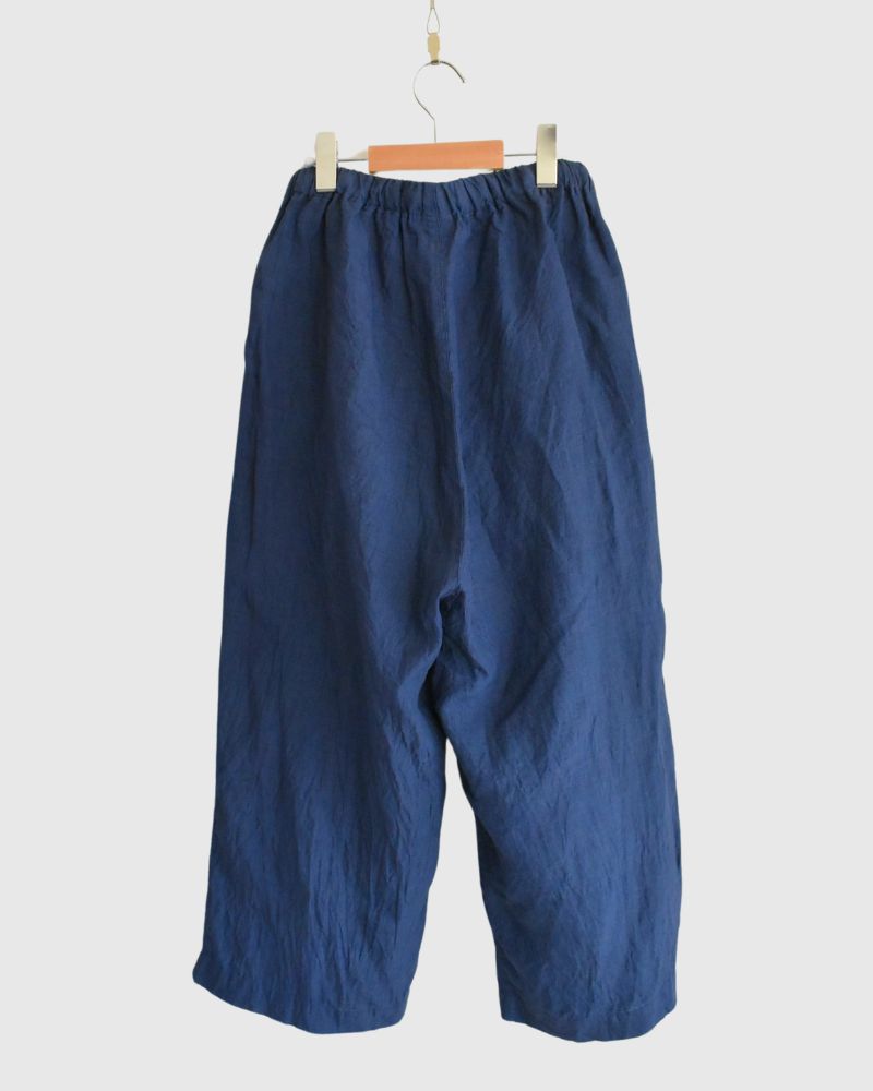 Indigo Linen Pants in Blue