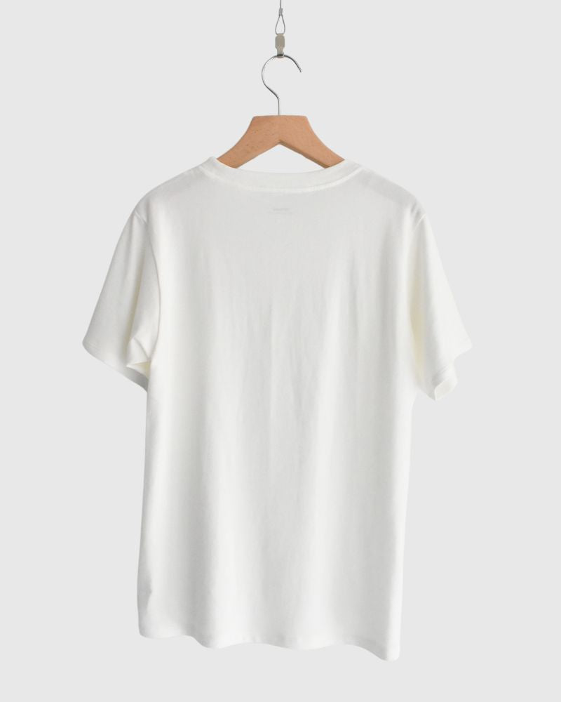Strong twist jersey fleece JUST SIZE T-SHIRTS in White