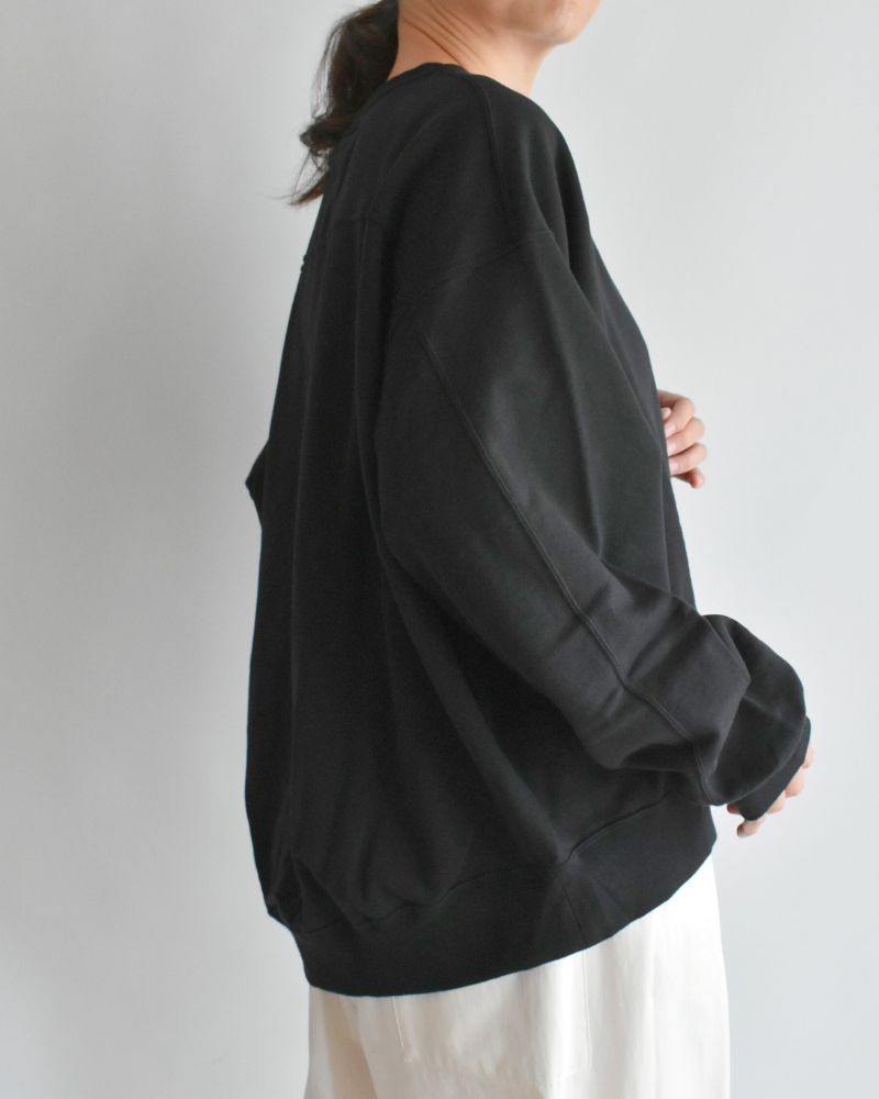 ABBY High Gauge Sweat Pullover in Black ABBY High Gauge Sweat Pullover in Black