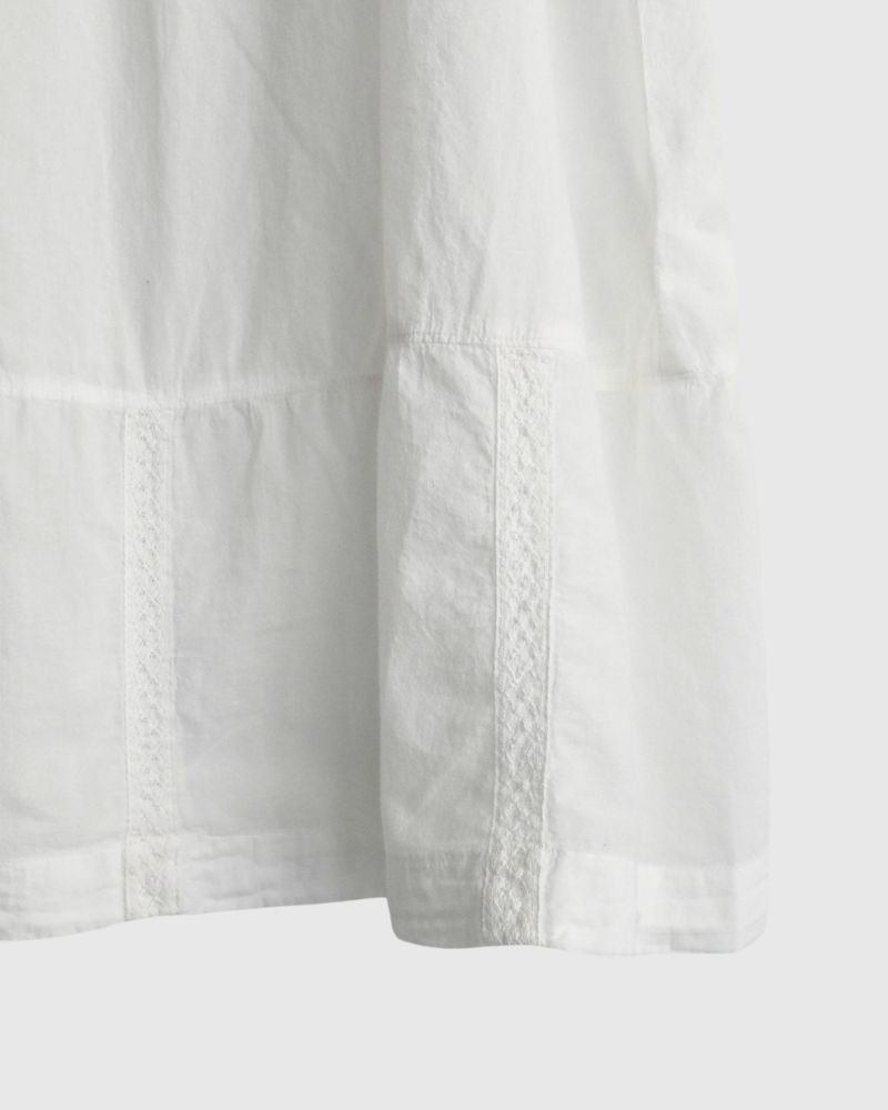 Lawn Dress in White