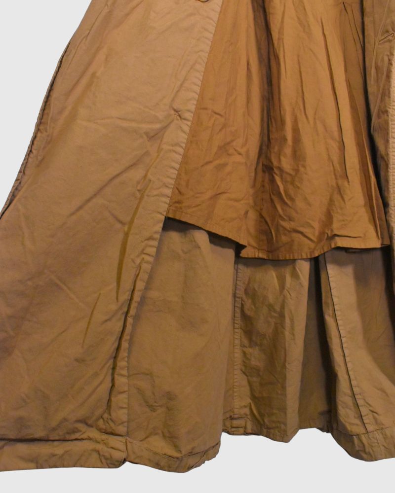 Double Button Coat in Brown