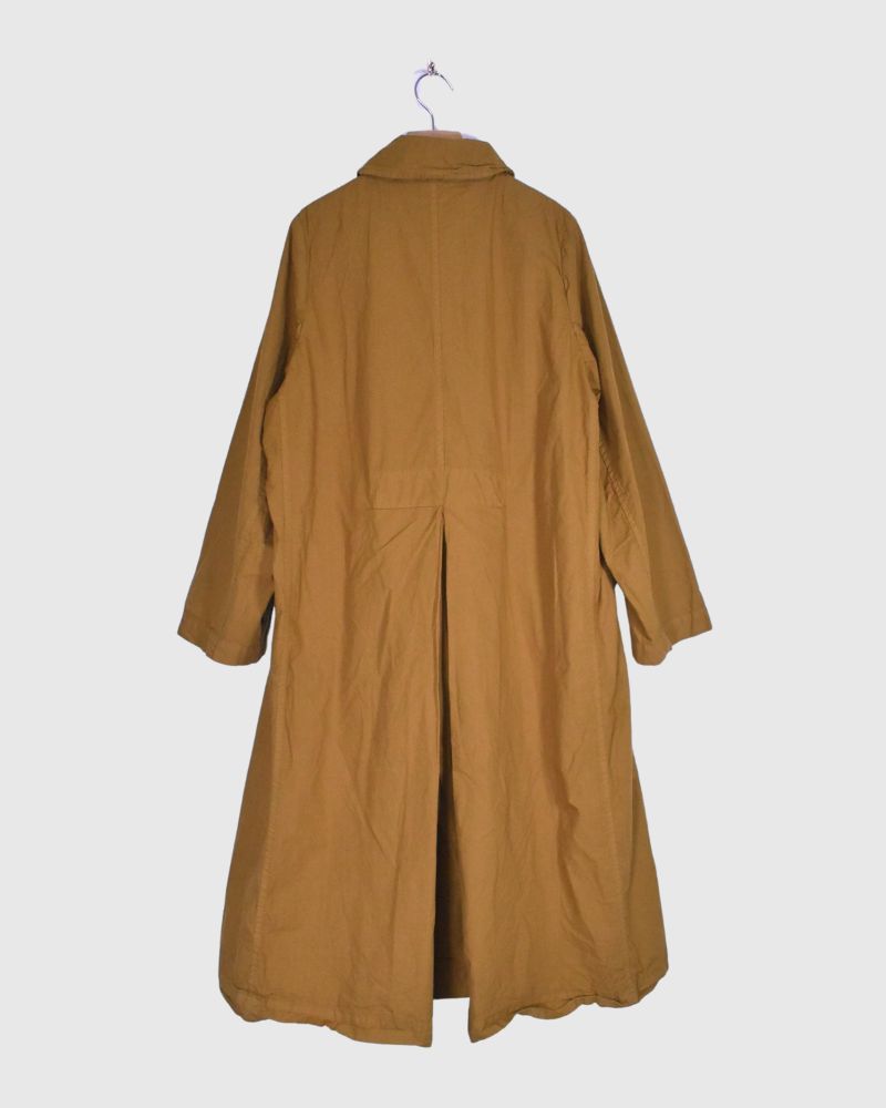 Double Button Coat in Brown