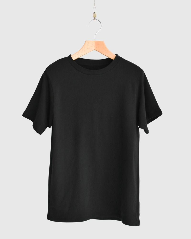 Strong twist jersey fleece JUST SIZE T-SHIRTS in Black