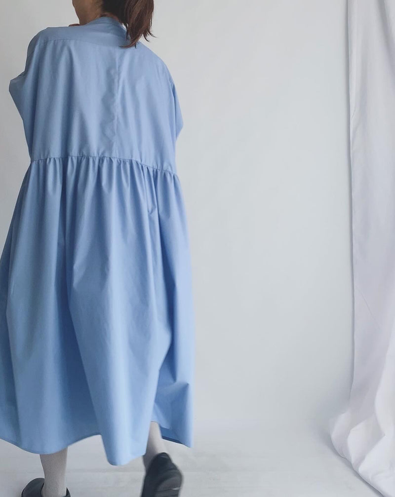 WIDE DESIGN DRESS 'MIIA' in Saxe