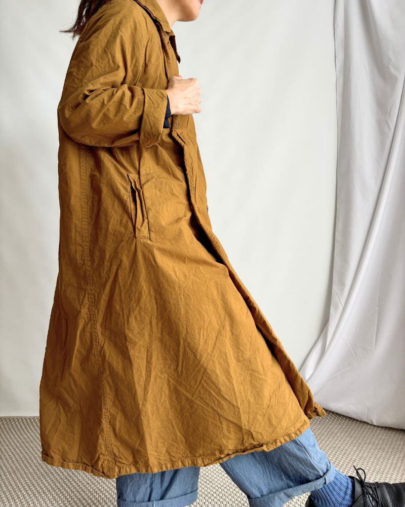 Double Button Coat in Brown