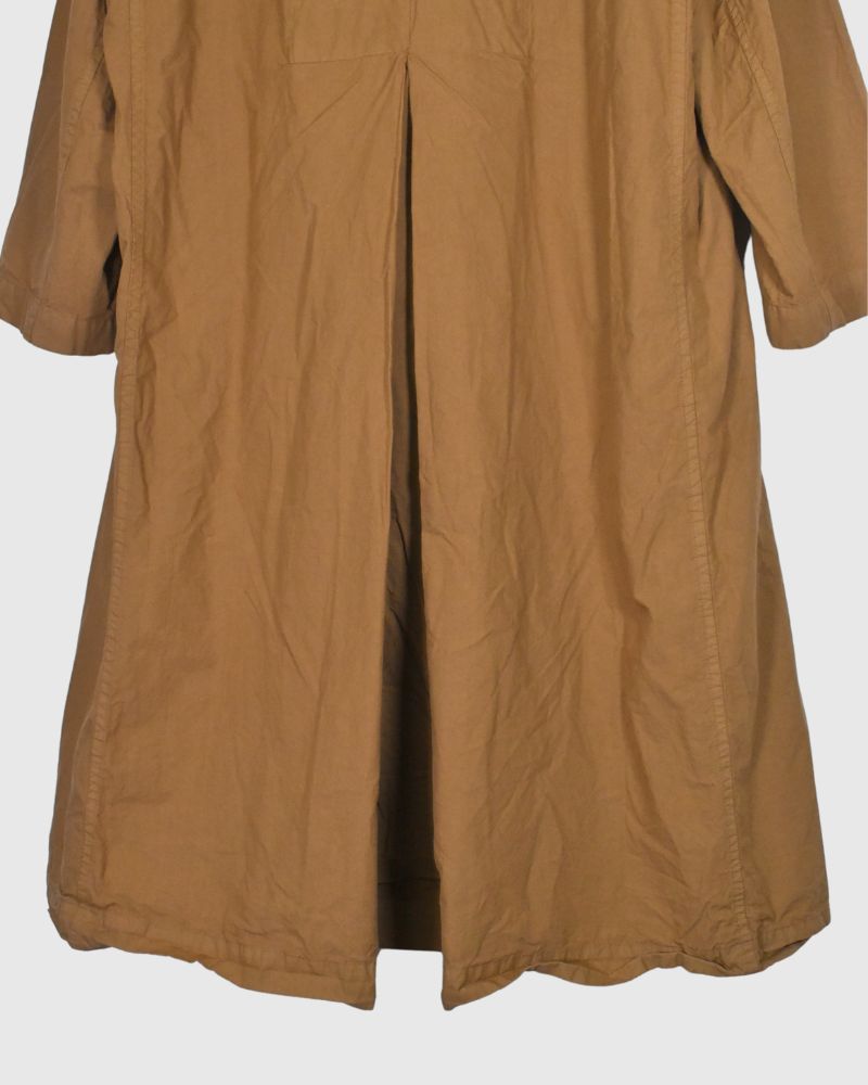 Double Button Coat in Brown