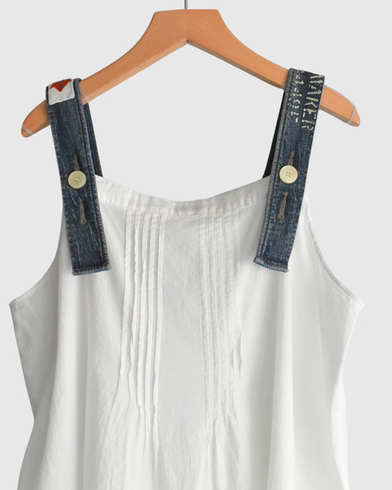 Lawn Dress in White