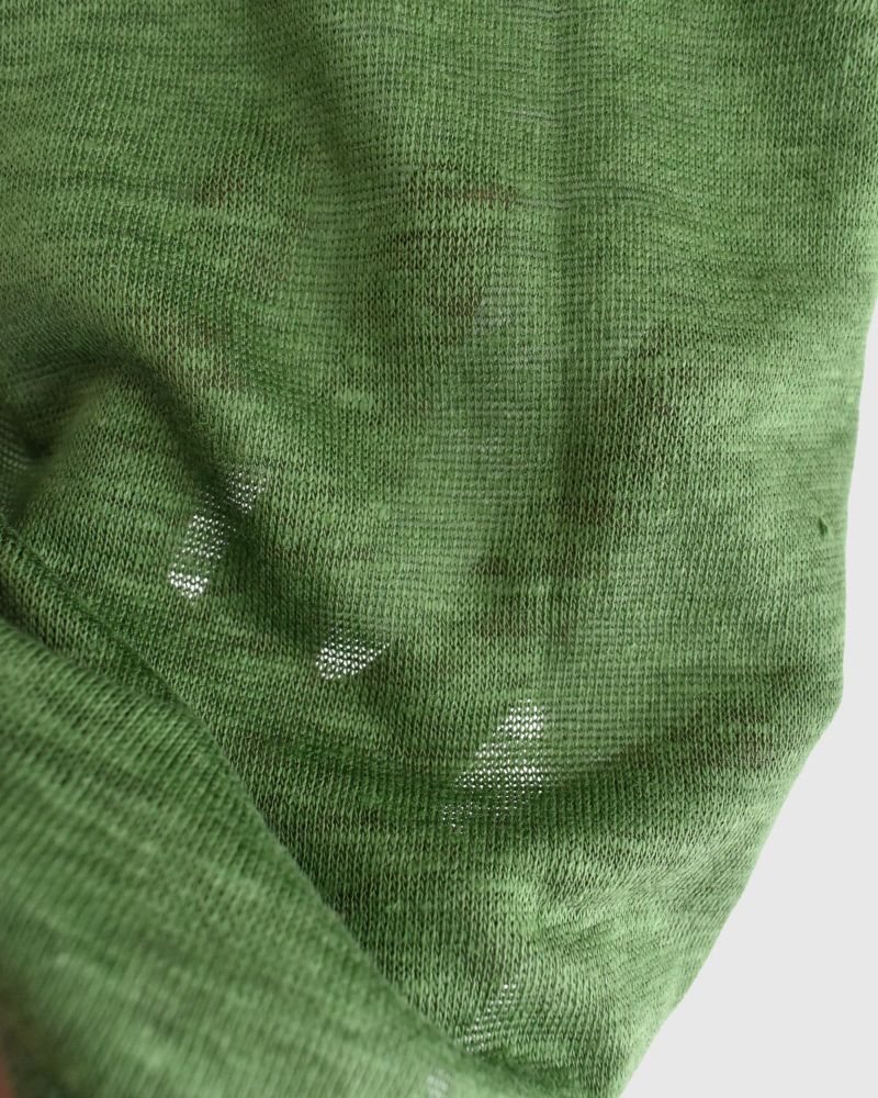 Linen T-shirt in Green