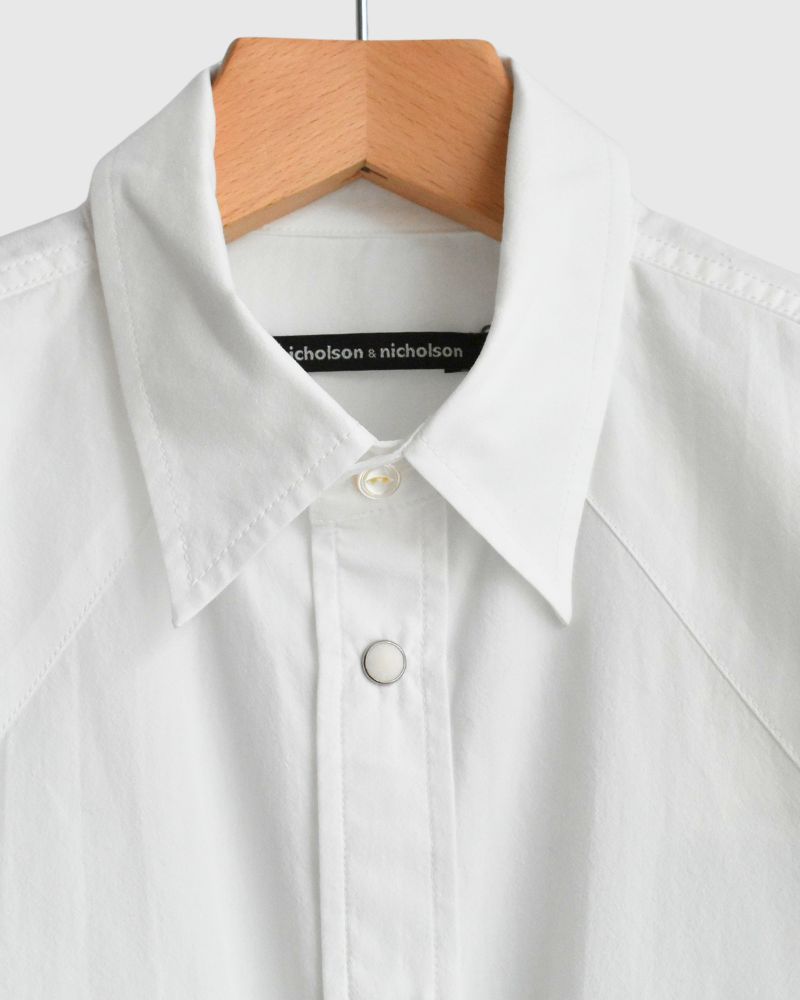 BRENDA-W Western Shirt in White