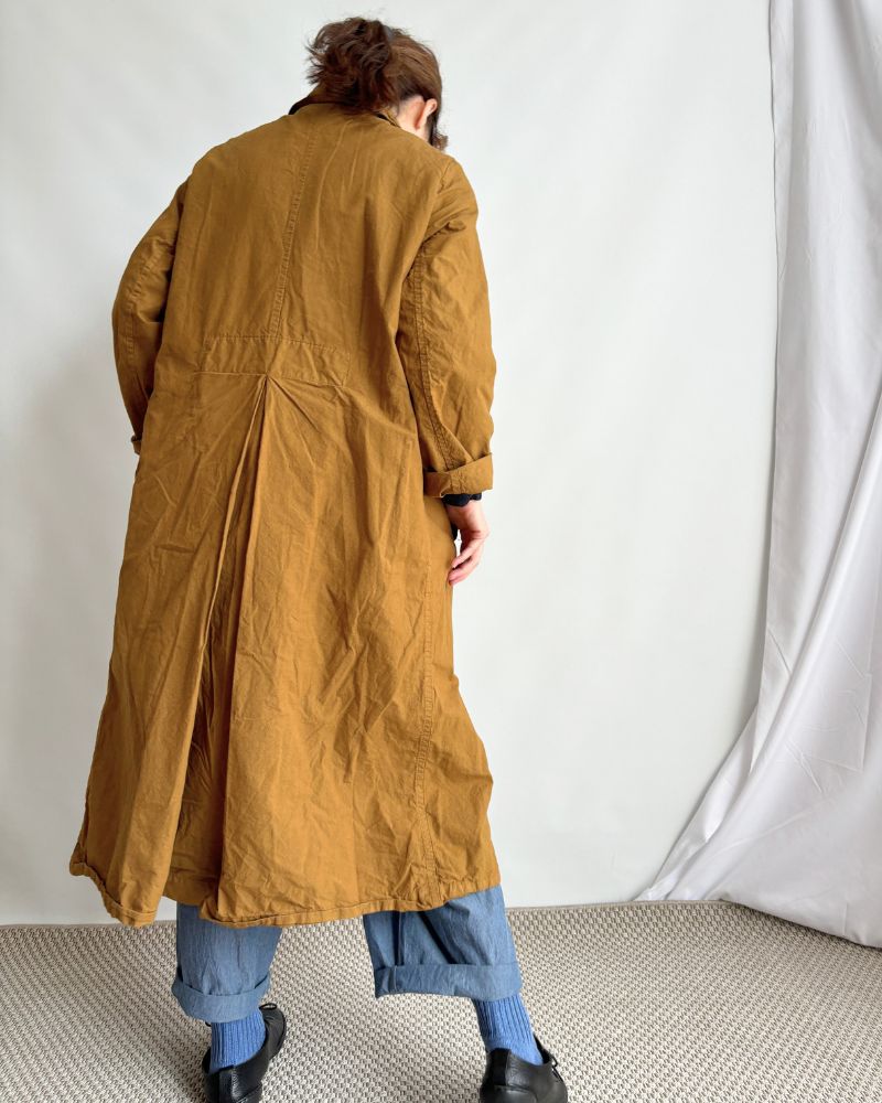 Double Button Coat in Brown