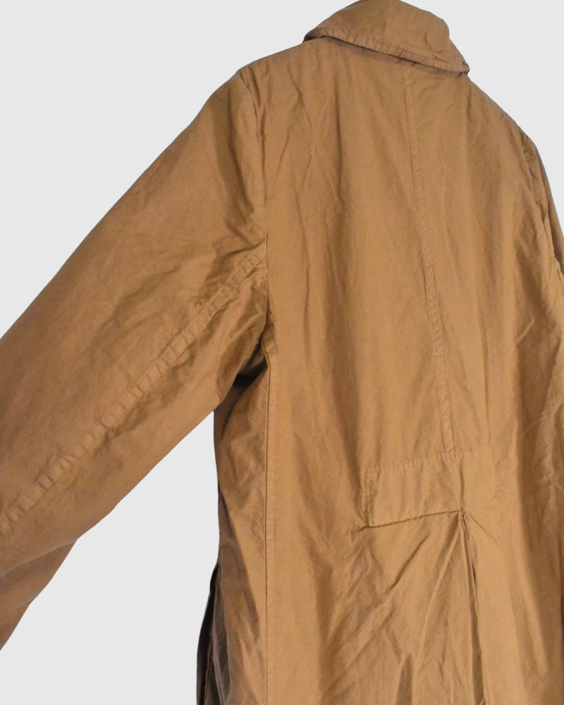 Double Button Coat in Brown