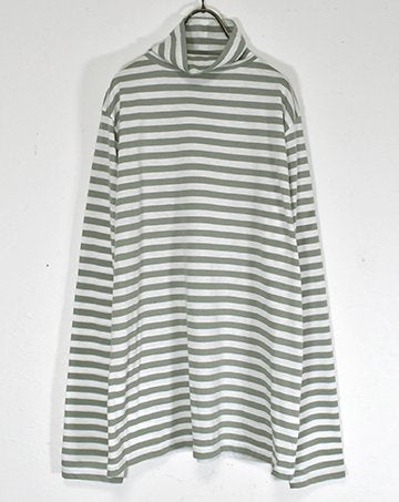 TC Striped High Neck Cut and Sew