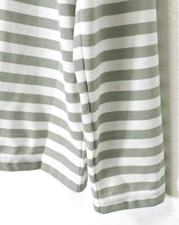 TC Striped High Neck Cut and Sew