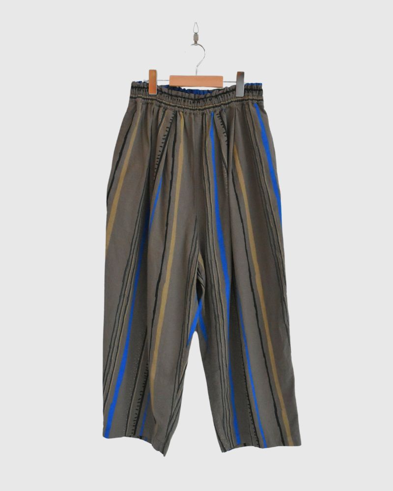 Striped Print Pants in Brown