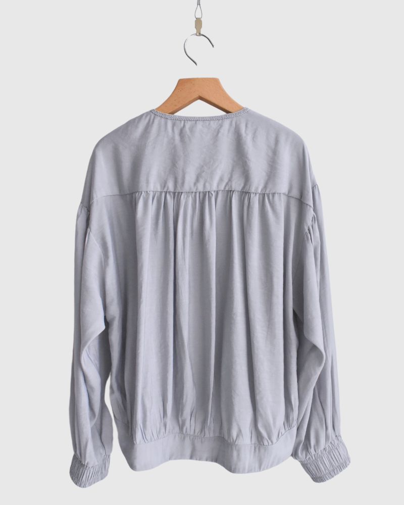 Lace-switched design blouson 'PARMO' in Ltlavender