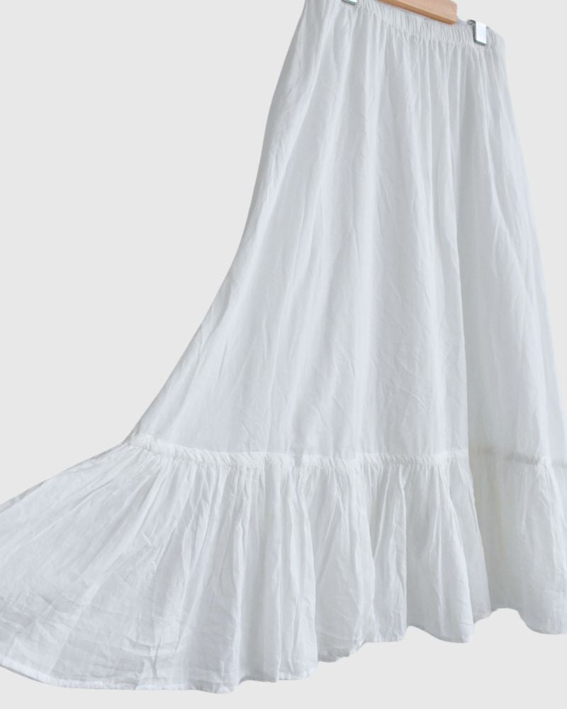 Frilled inner skirt in Long
