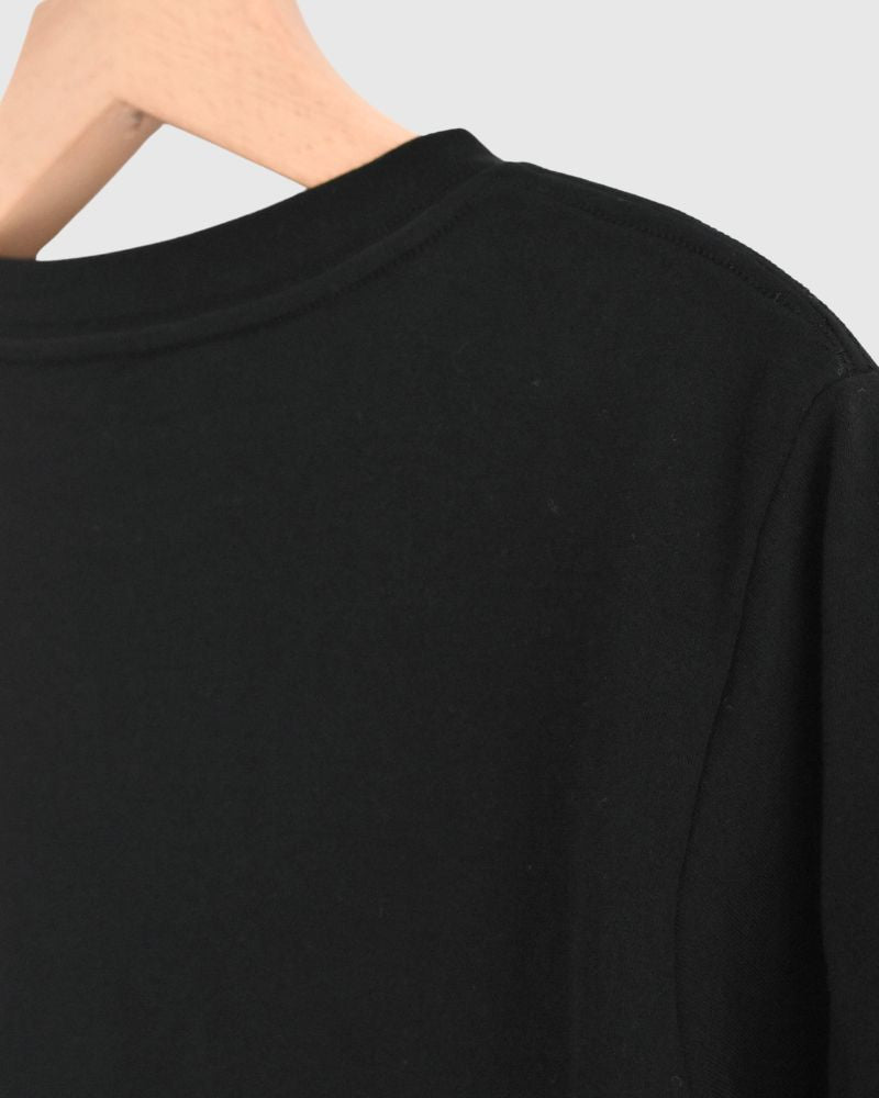 Strong twist jersey fleece JUST SIZE T-SHIRTS in Black