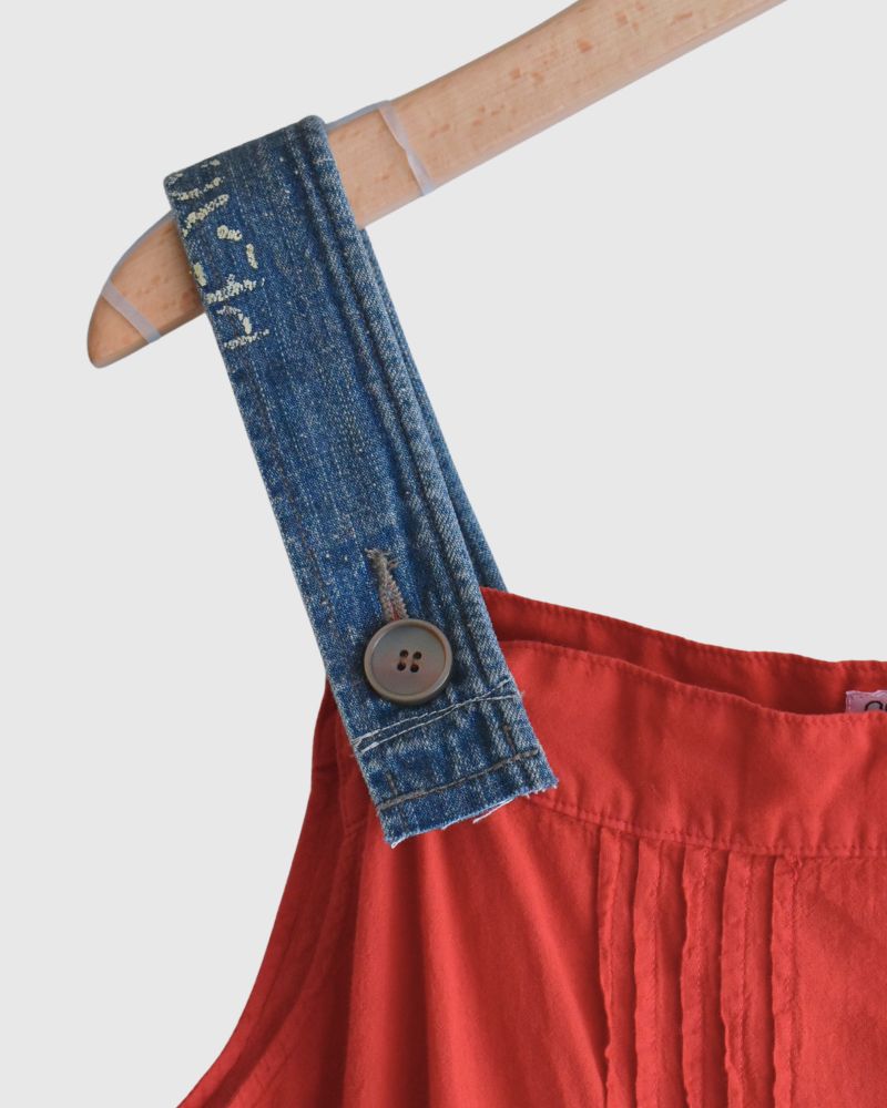 Lawn Dress in Red