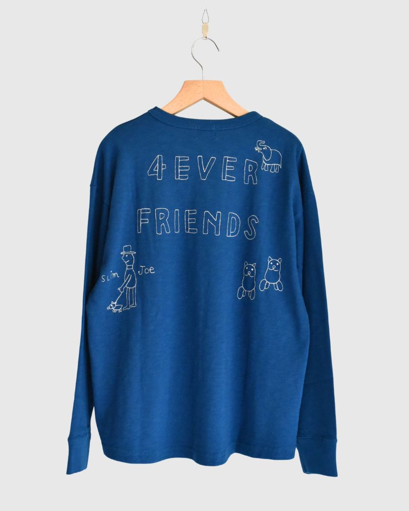 HEY Long Sleeve T-Shirt in Navy