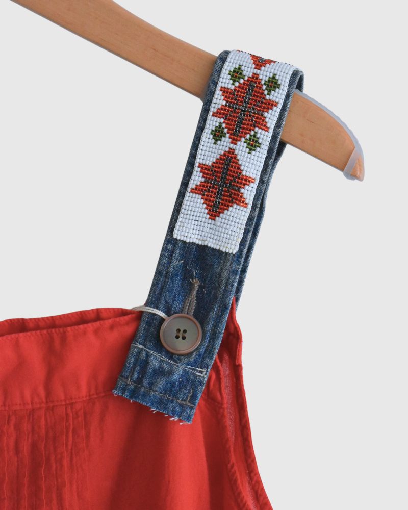 Lawn Dress in Red