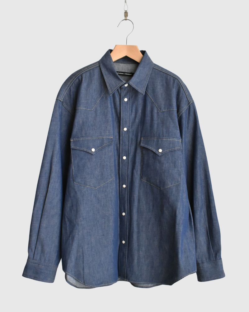 BRENDA-DENIM Western shirt in Blue
