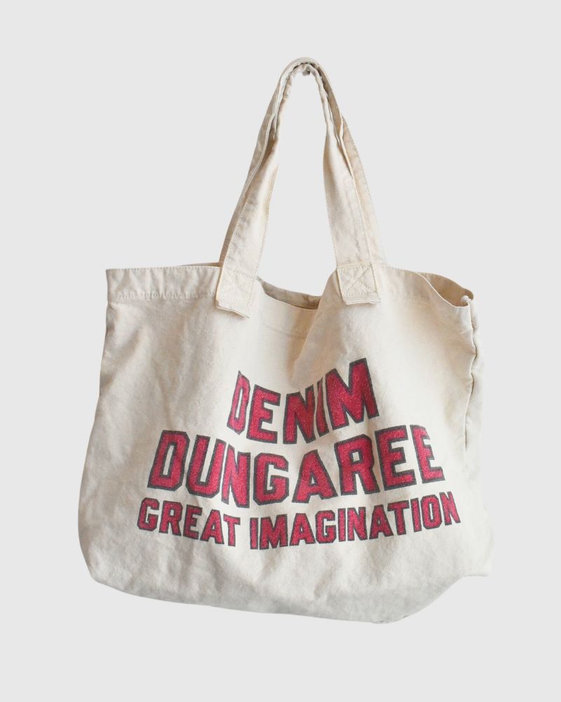 DENIM DUNGAREE Bag in OffWhite DENIM DUNGAREE Bag in OffWhite