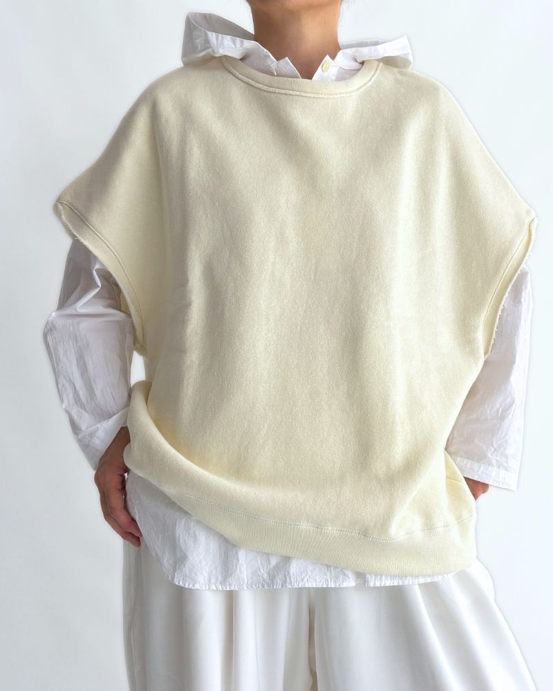 Sweat Vest in White Sweat Vest in White