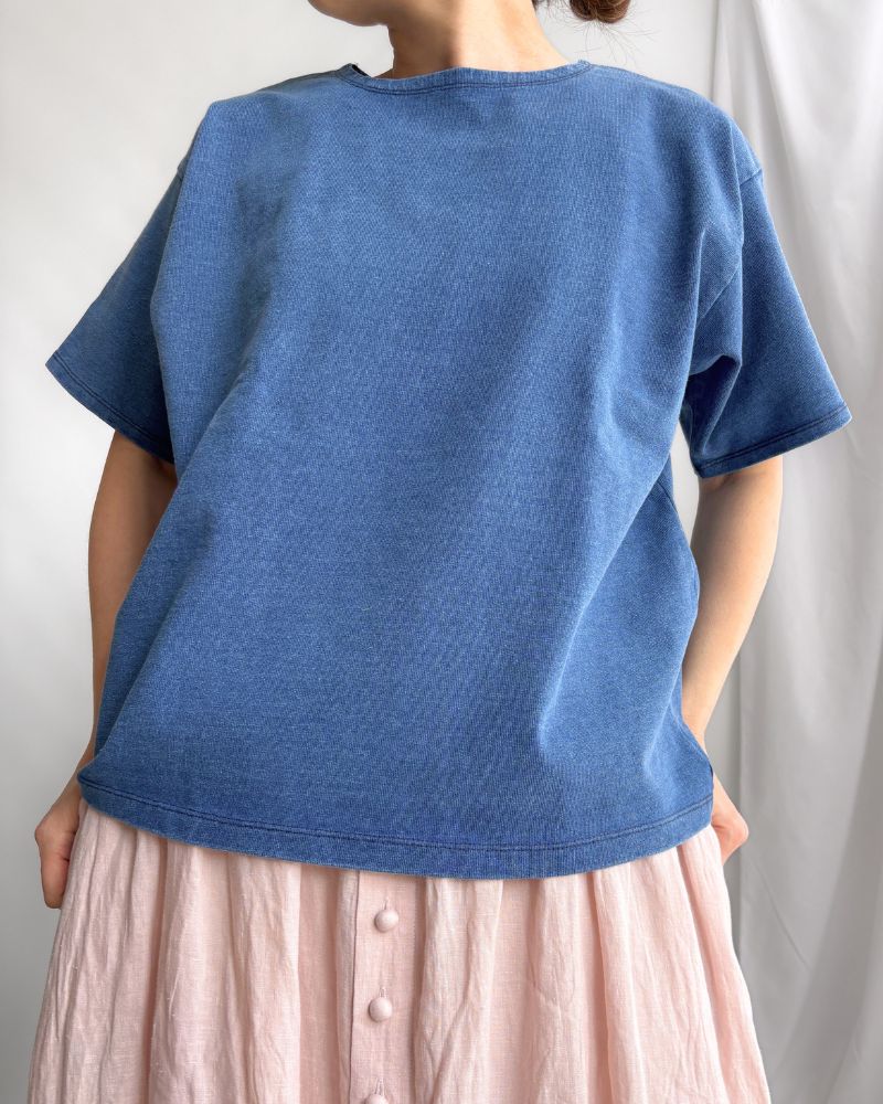 Indigo Short Sleeve Pullover in Indigo Indigo Short Sleeve Pullover in Indigo