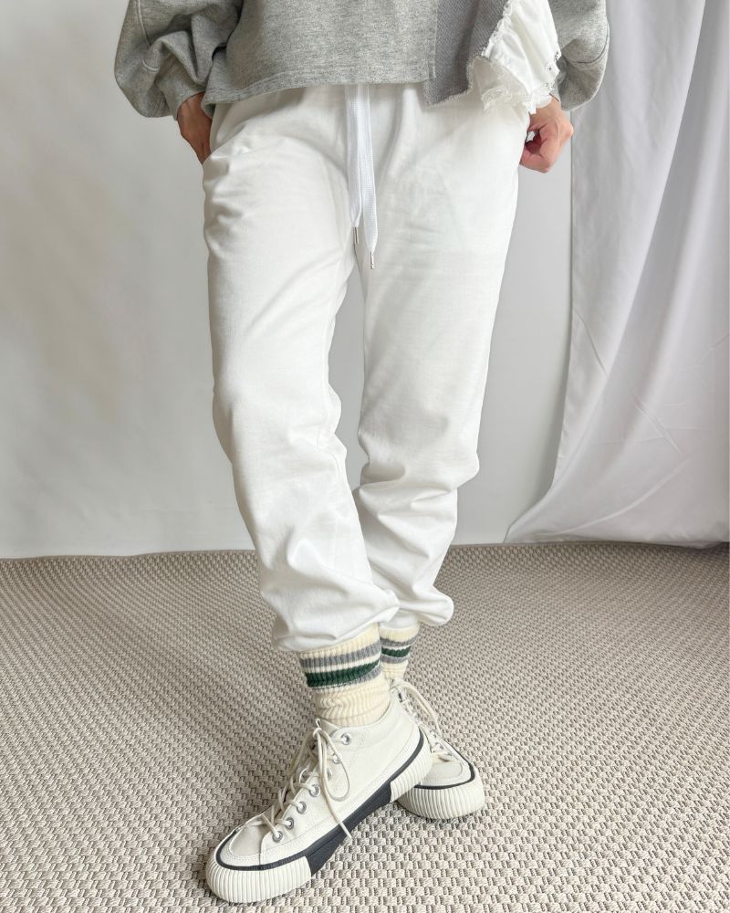 Unisex Sweatpants in White