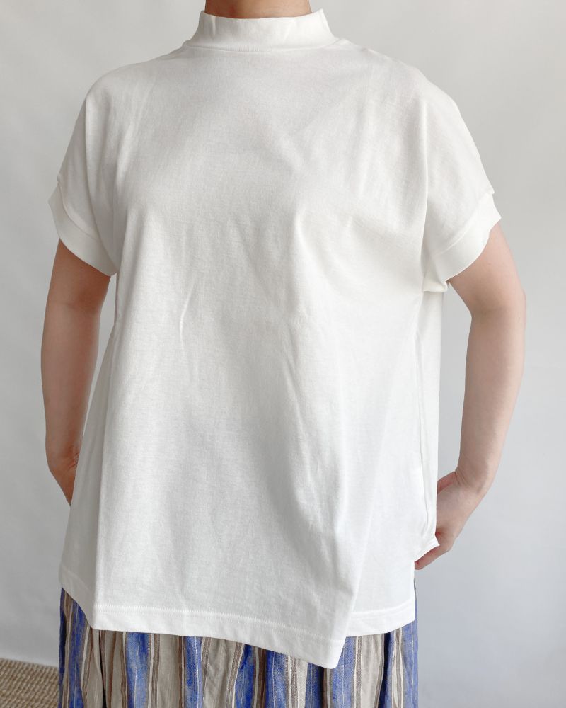 Organic Air-Spun Jersey French T-Shirt in Off Organic Air-Spun Jersey French T-Shirt in Off