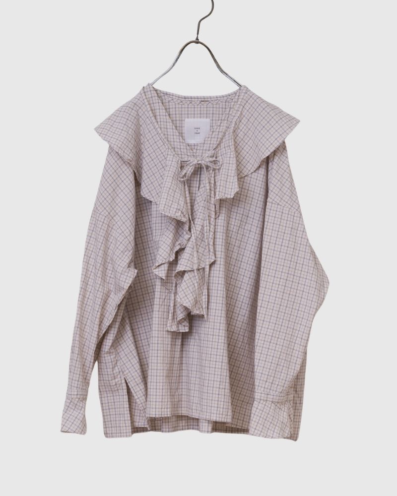Pre-order] F/W RS011 2Way Frill Collar Blouse (Early Sep - Mid Sep 