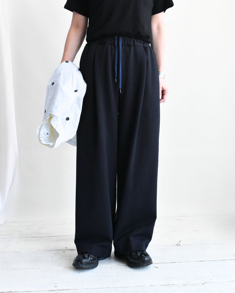 Relaxed Jersey Wide Pants in Navy Relaxed Jersey Wide Pants in Navy