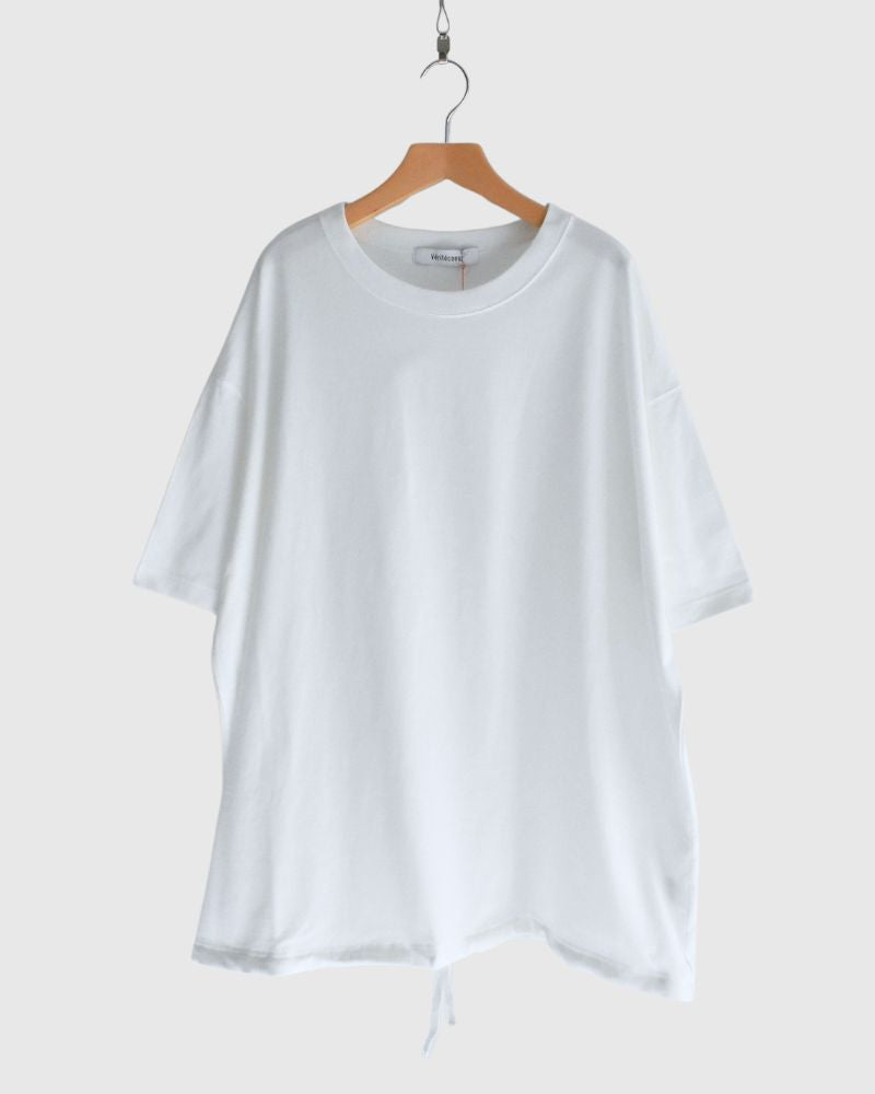 Shirring S/S PULLOVER in White
