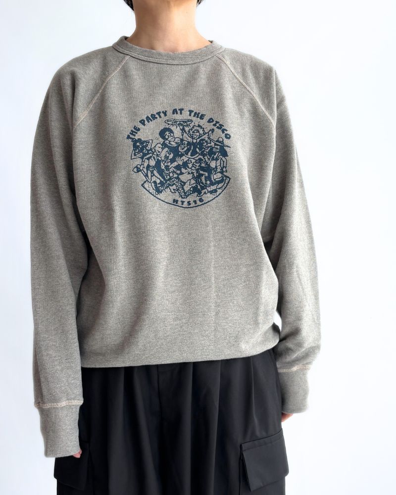 journal standard luxe 【HTS 】 SWEAT SHIRT HTS “HTS16” Sweatshirt Milky Grey | 100% Cotton Made in