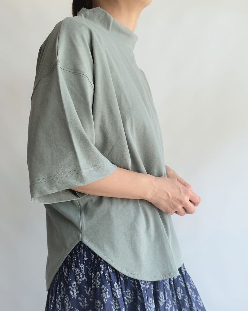 DEPEND jersey high neck T-shirt in Mint DEPEND jersey high neck T-shirt in Mint