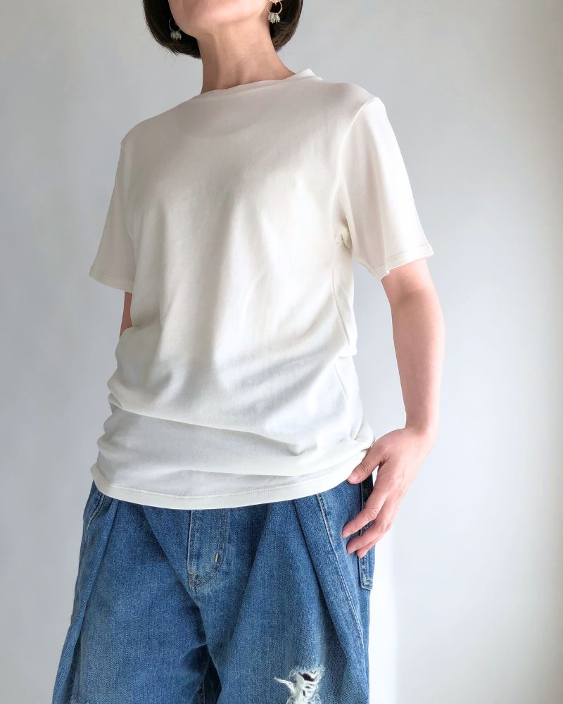 Strong twist jersey fleece JUST SIZE T-SHIRTS in White Strong twist jersey fleece JUST SIZE T-SHIRTS in White