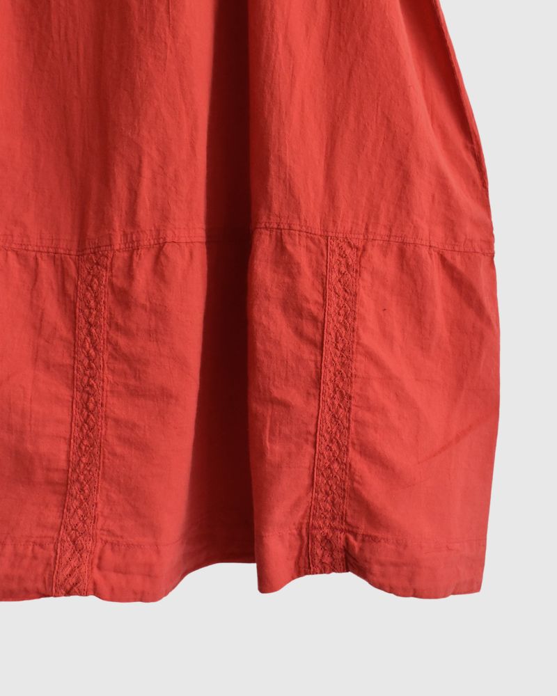 Lawn Dress in Red