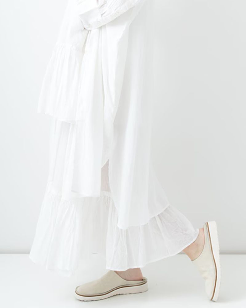 Frilled inner skirt in Long